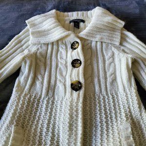 Ladies cable knit cardigan